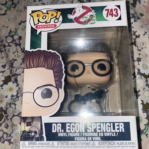 FunkoPop NIB Dr. Egon Spengler vinyl figurine. Ghostbusters movie